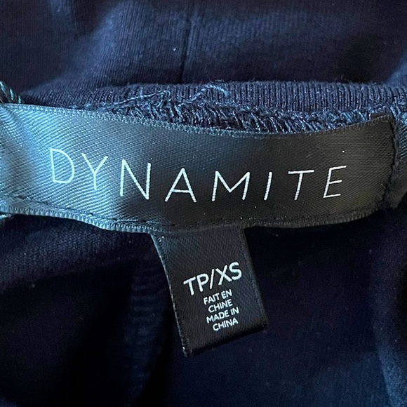 Dynamite Mock Neck Ladies Black Dress - Picture 4 of 4